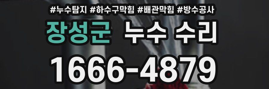 장성군 누수 수리