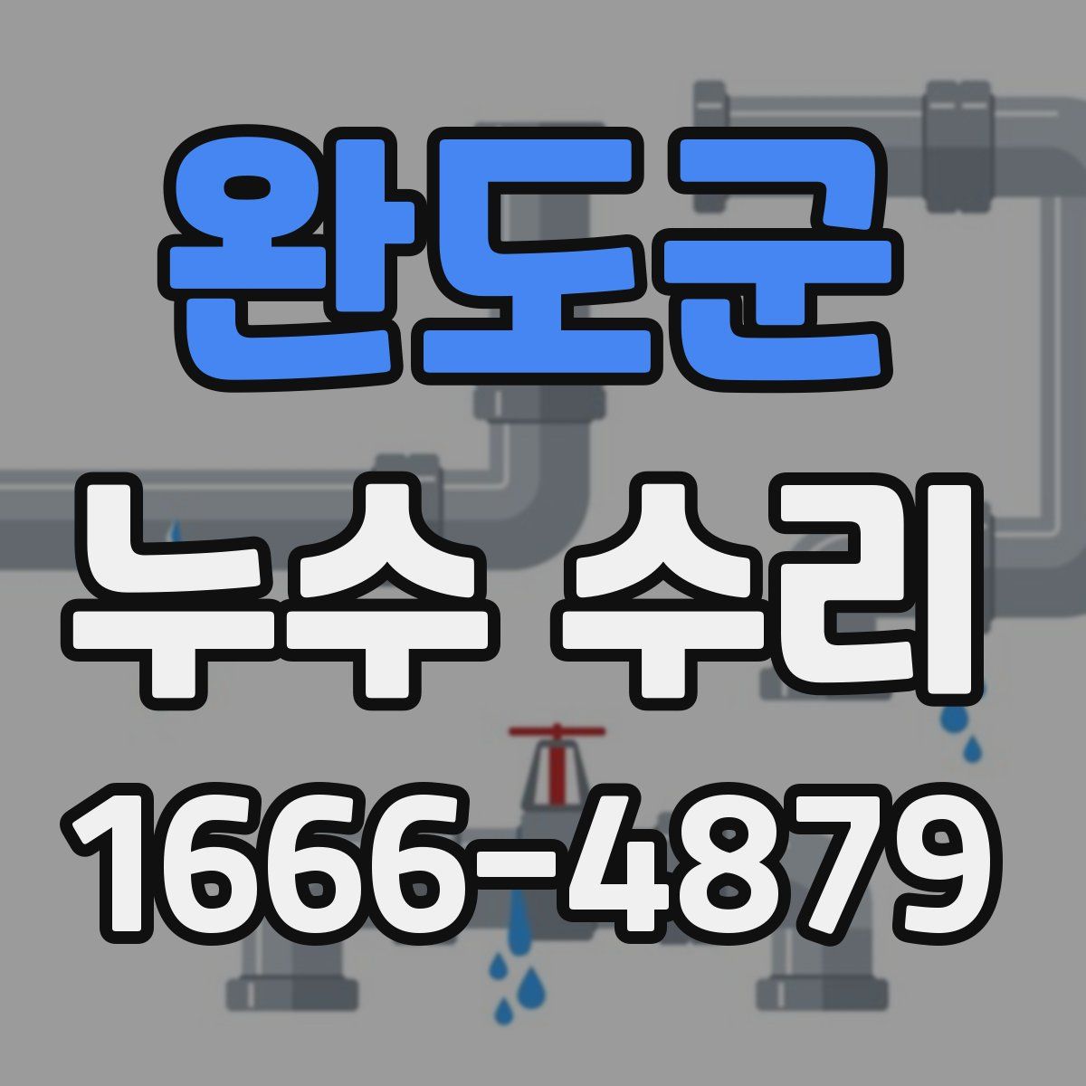 완도군 누수 수리
