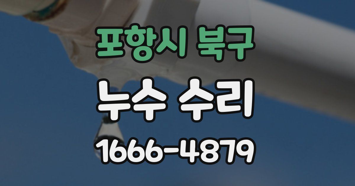 포항시 북구 누수 수리