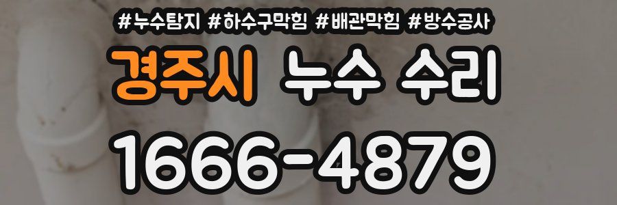 경주시 누수 수리