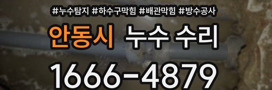 안동시 누수 수리
