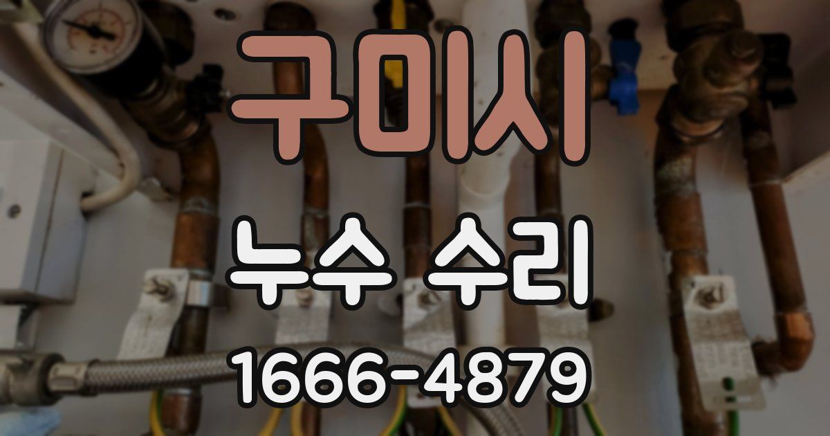구미시 누수 수리