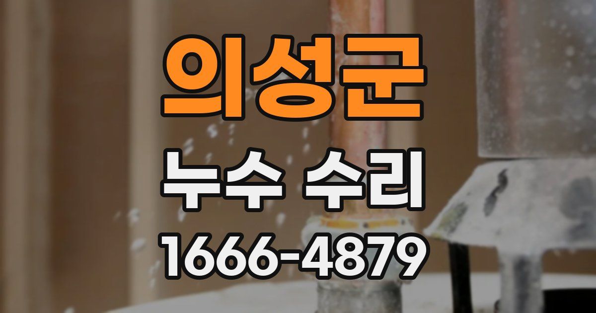 의성군 누수 수리