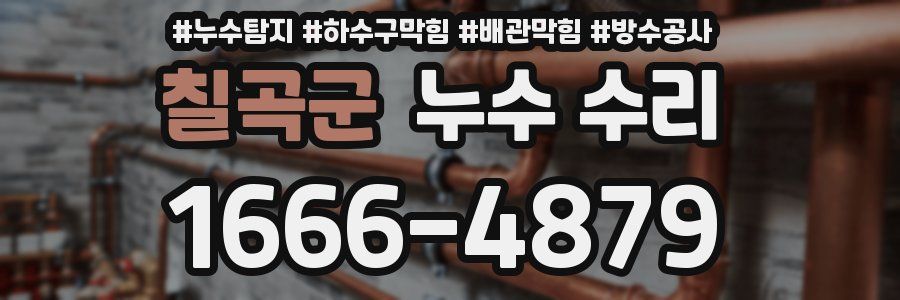 칠곡군 누수 수리