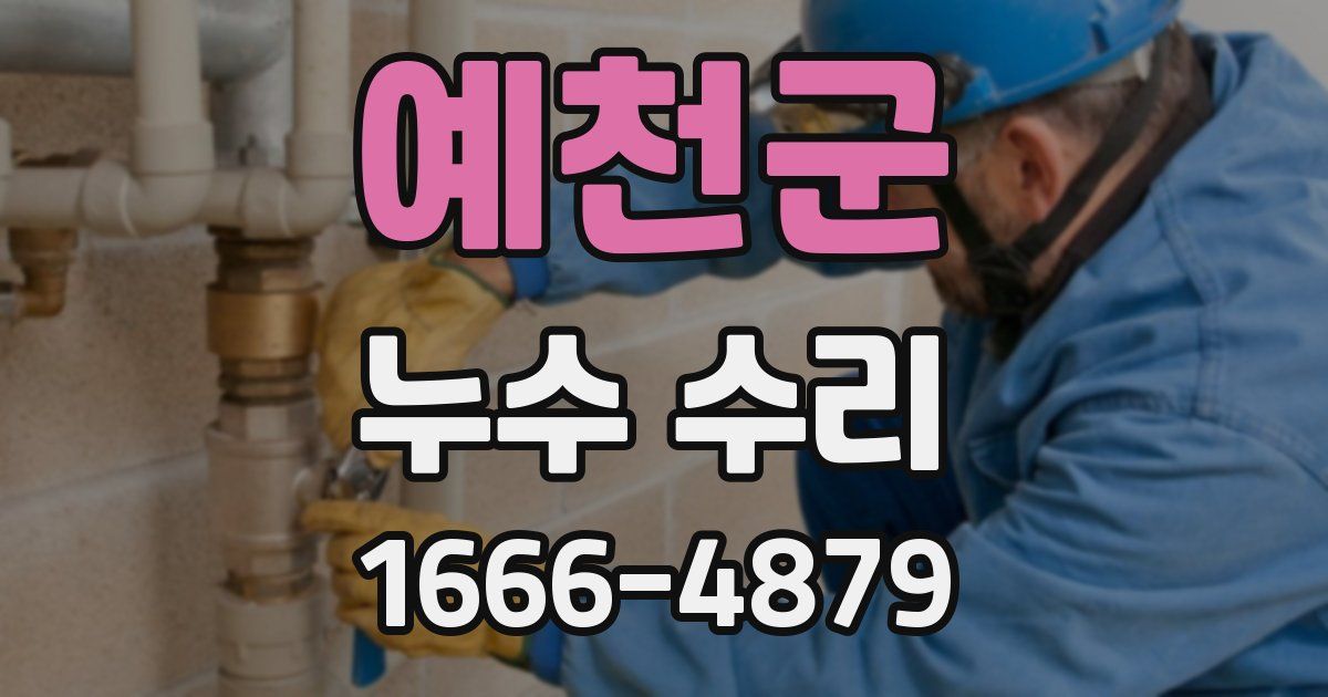 예천군 누수 수리