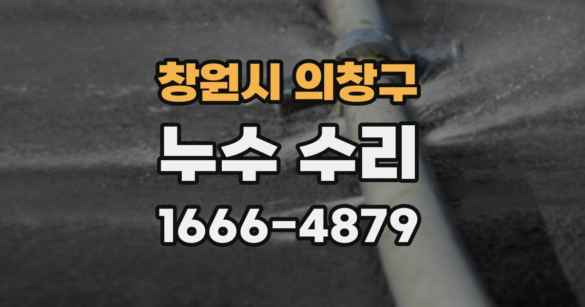 창원시 의창구 누수 수리
