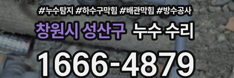 창원시 성산구 누수 수리