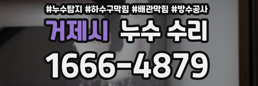 거제시 누수 수리
