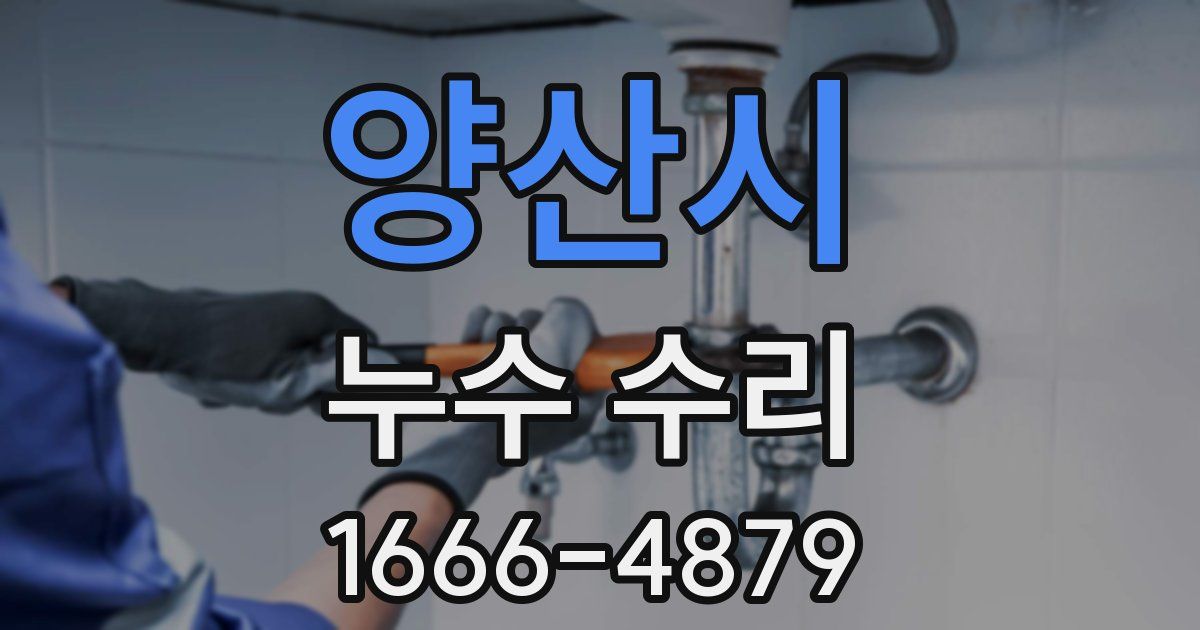 양산시 누수 수리