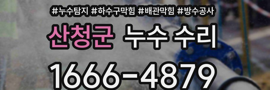 산청군 누수 수리