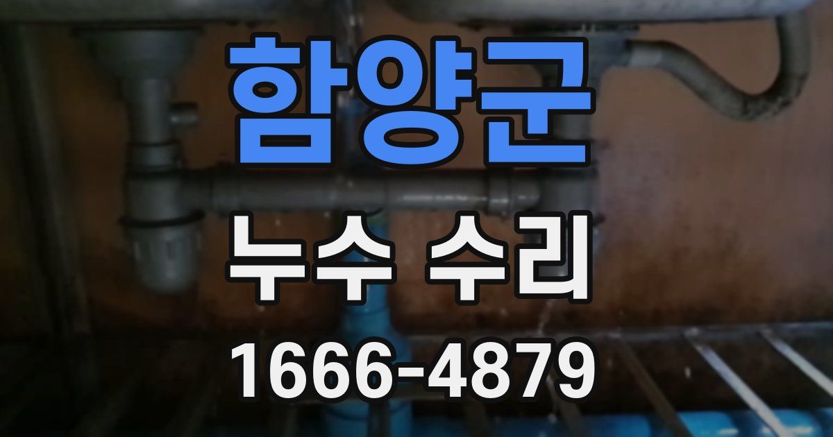 함양군 누수 수리