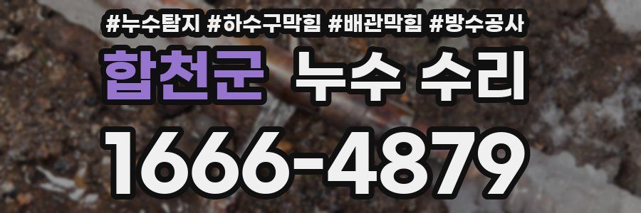 합천군 누수 수리