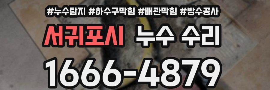 서귀포시 누수 수리