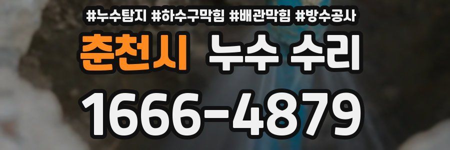 춘천시 누수 수리