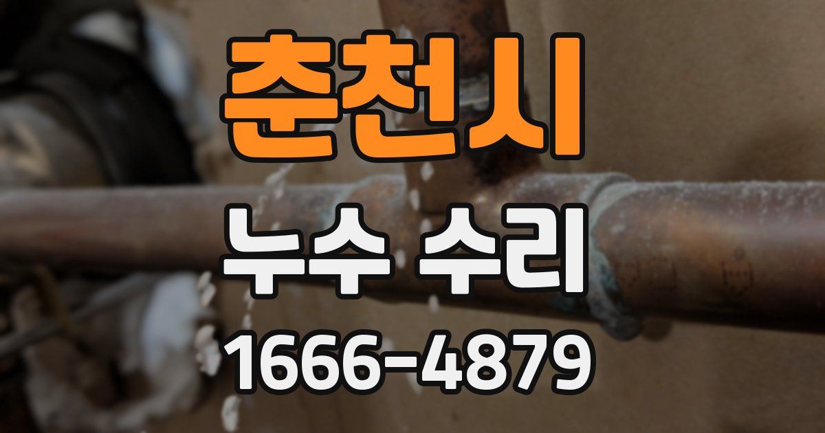 춘천시 누수 수리