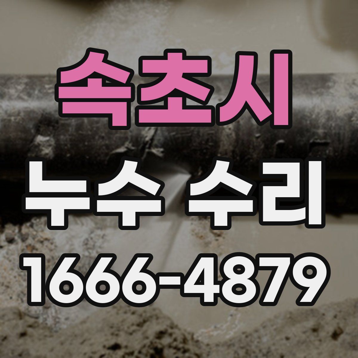 속초시 누수 수리