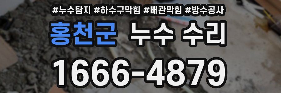 홍천군 누수 수리