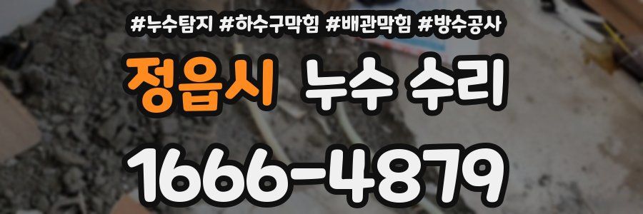 정읍시 누수 수리