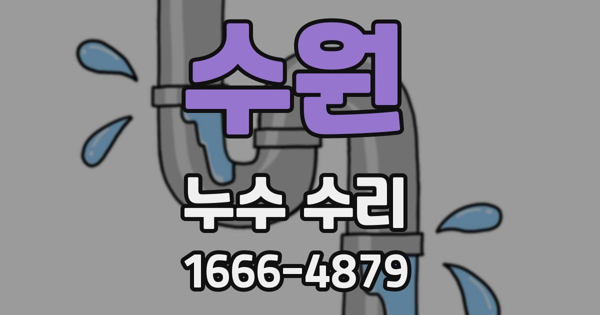 수원 누수 수리