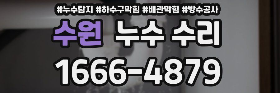 수원 누수 수리