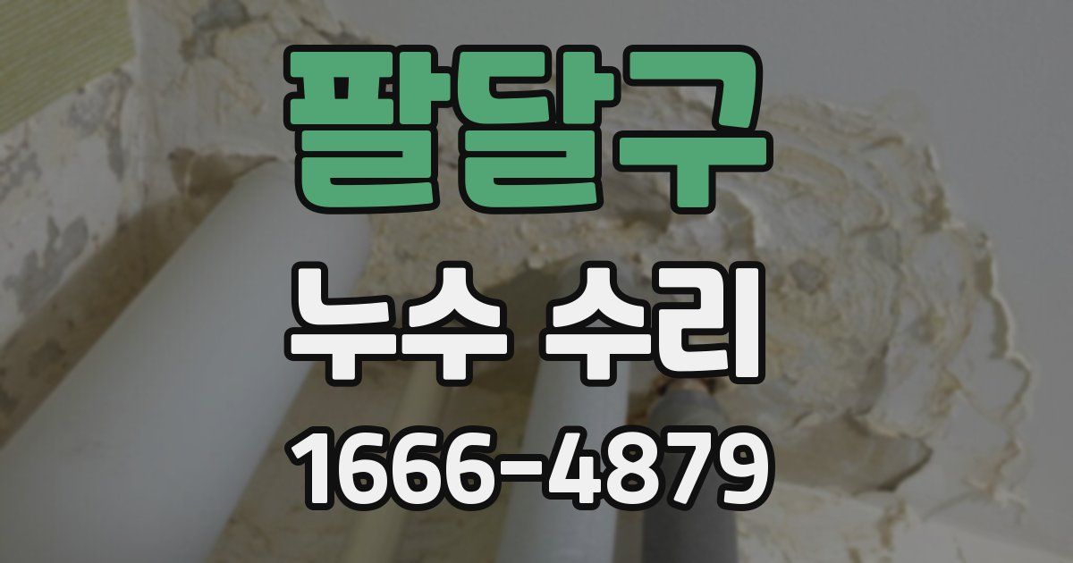 팔달구 누수 수리
