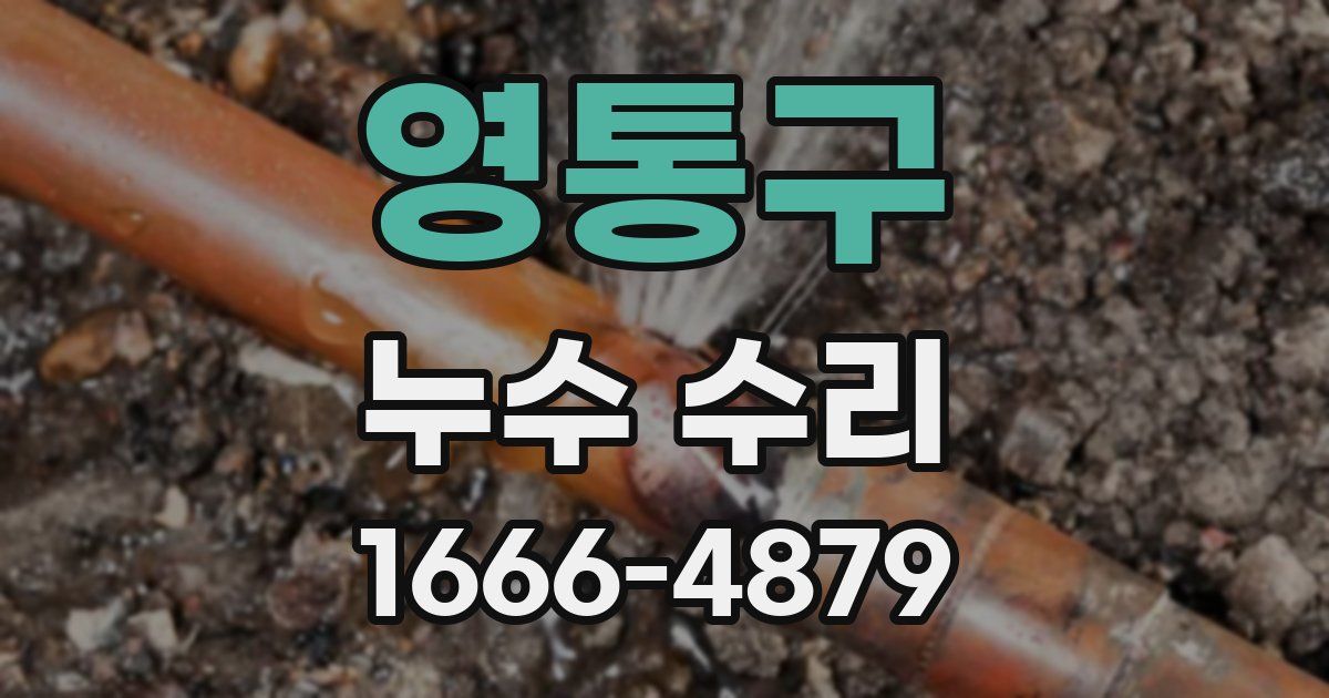 영통구 누수 수리