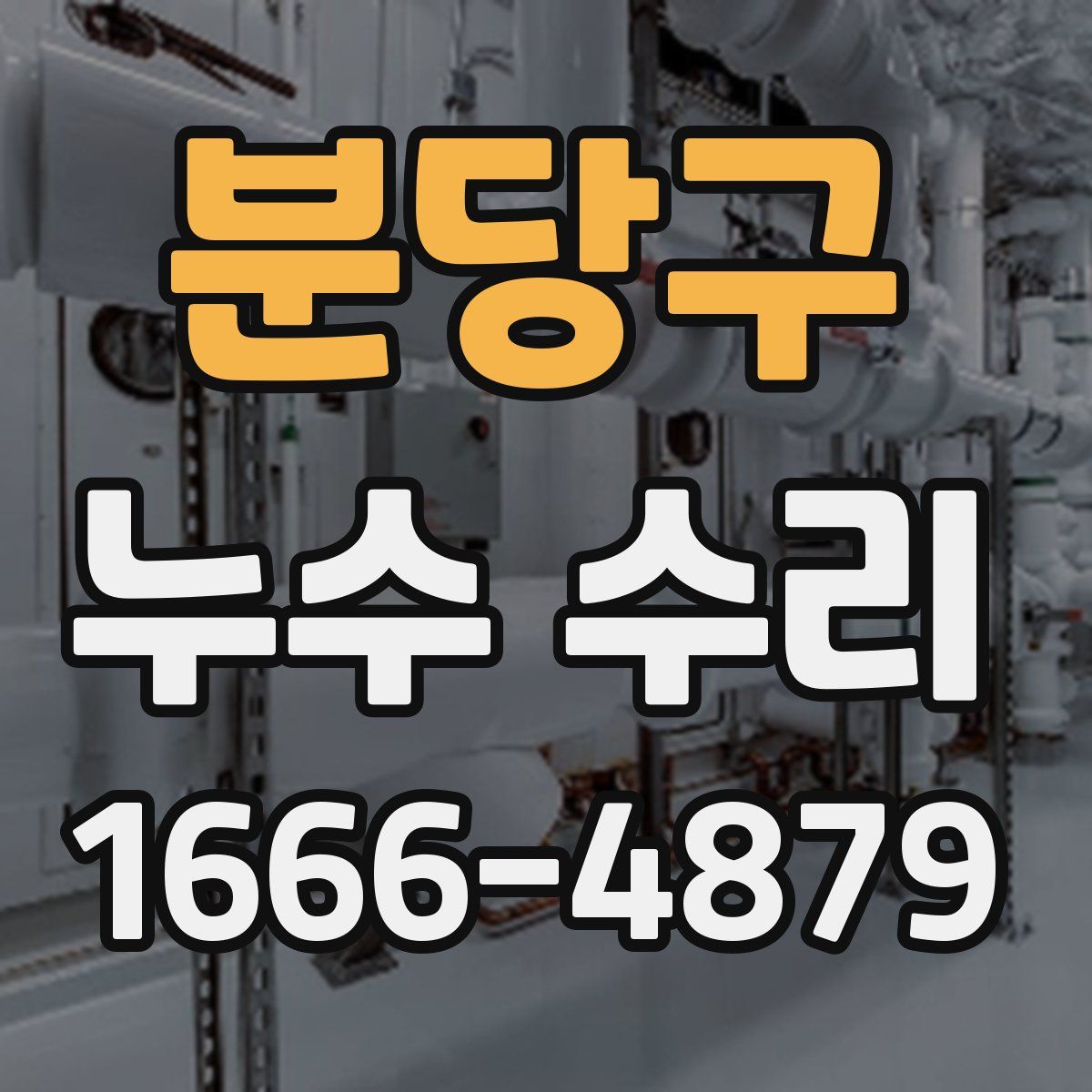 분당구 누수 수리