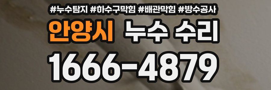 안양시 누수 수리