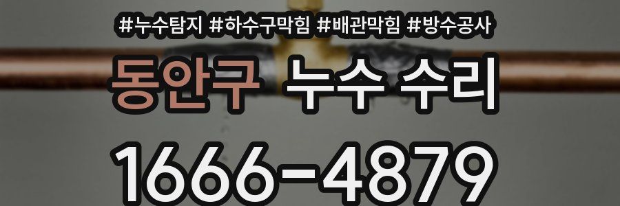 동안구 누수 수리