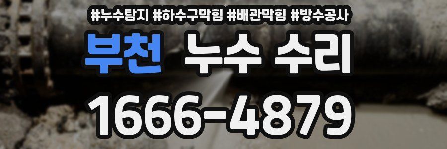 부천 누수 수리