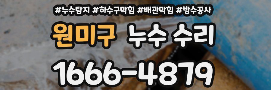 원미구 누수 수리