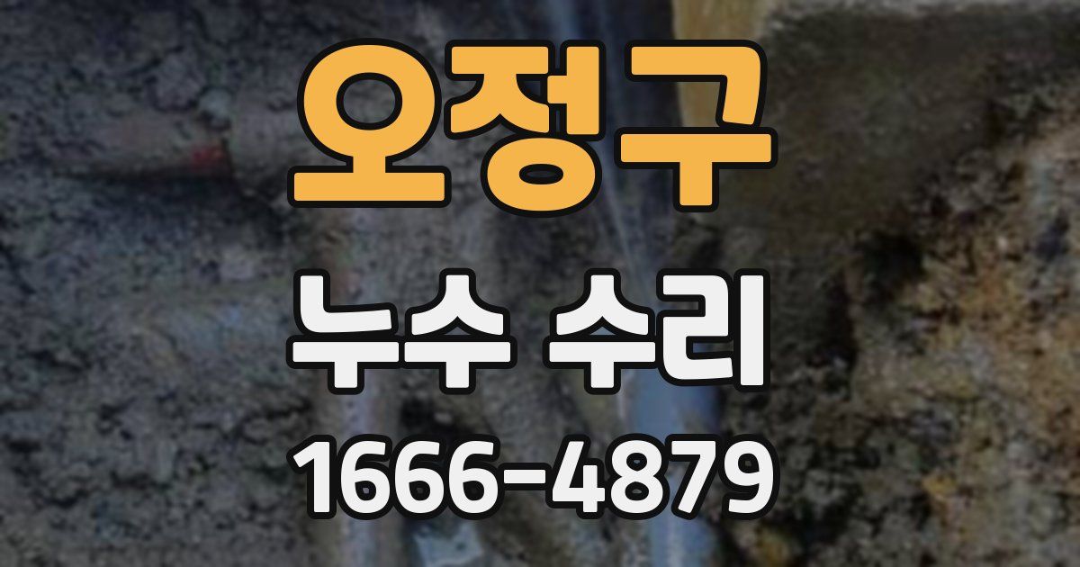 오정구 누수 수리
