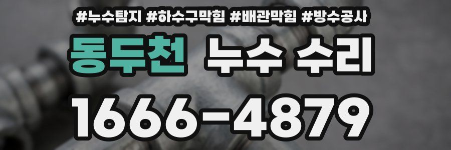동두천 누수 수리