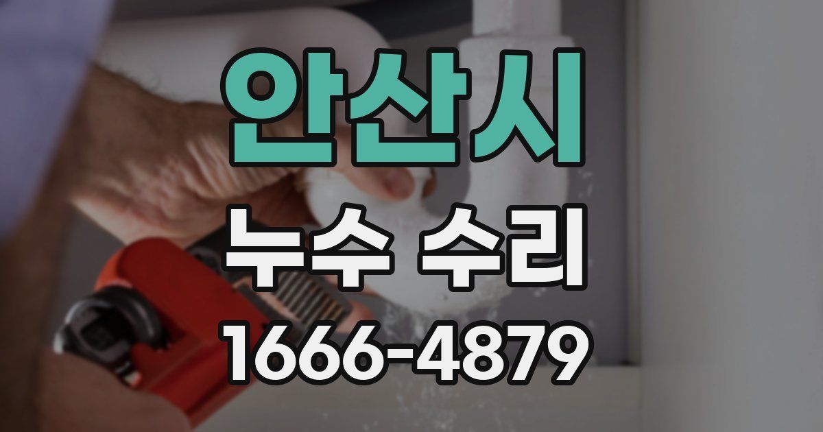 안산시 누수 수리