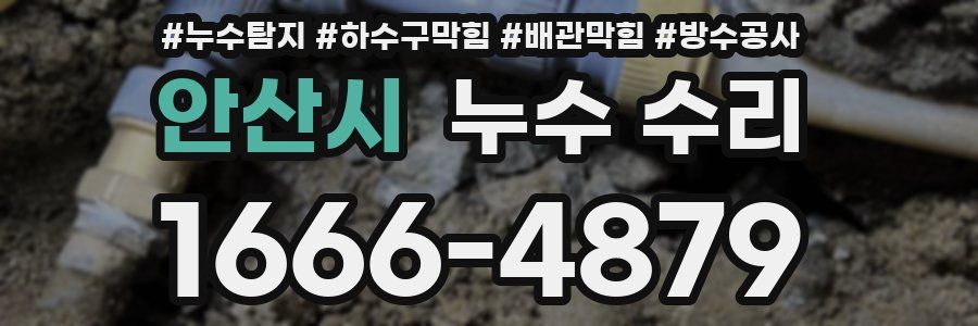 안산시 누수 수리