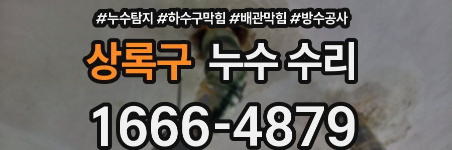 상록구 누수 수리