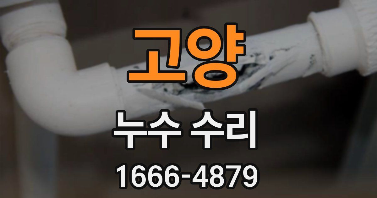 고양 누수 수리
