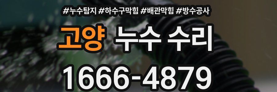 고양 누수 수리