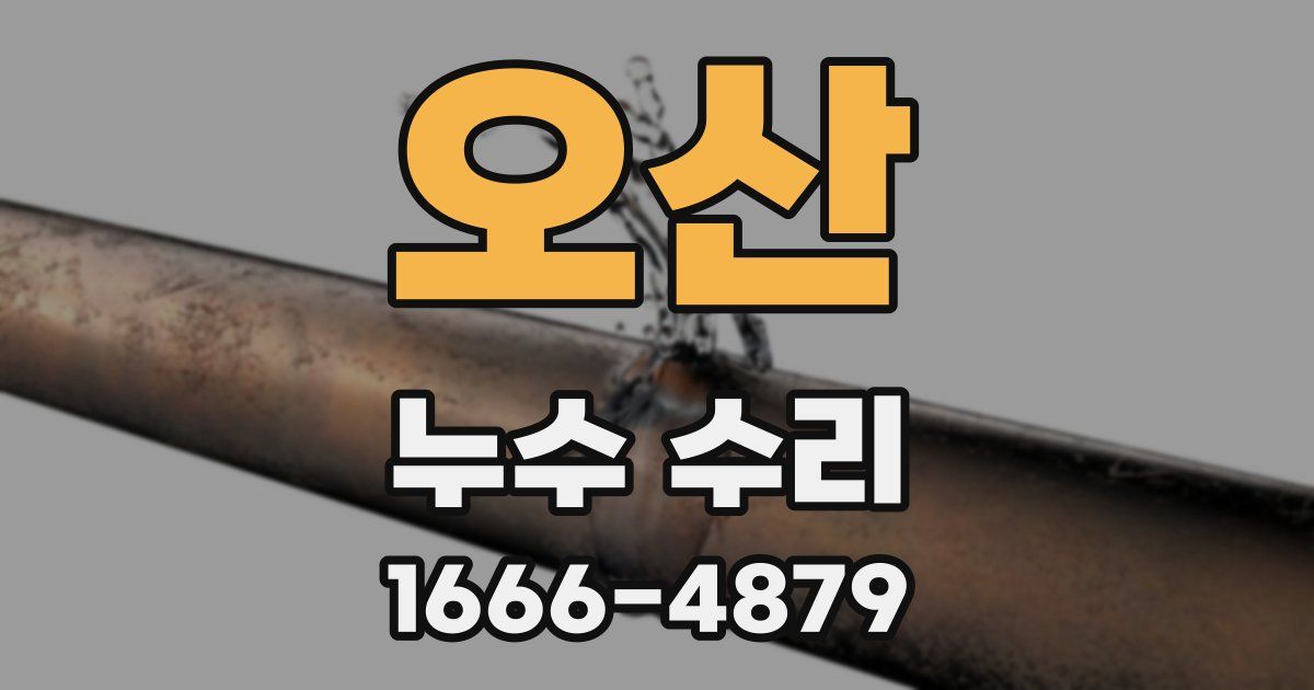 오산 누수 수리