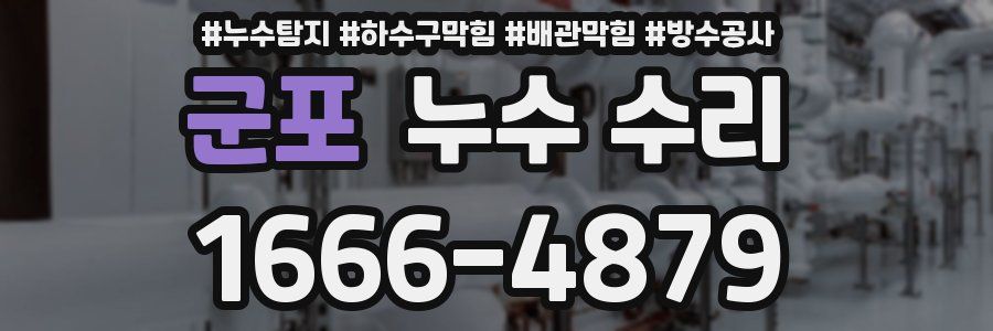 군포 누수 수리
