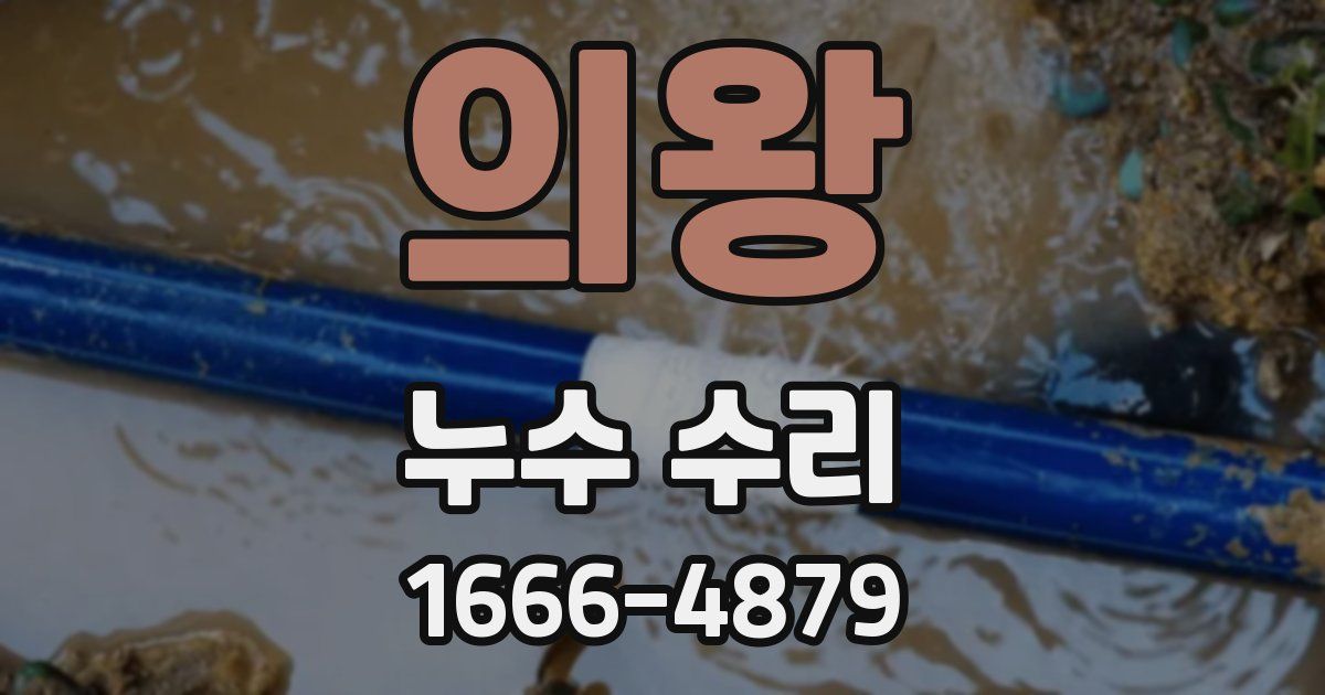 의왕 누수 수리