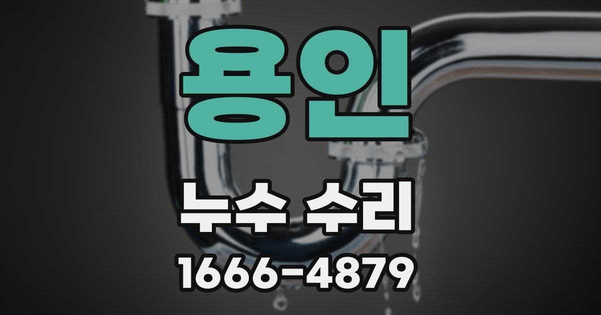 용인 누수 수리