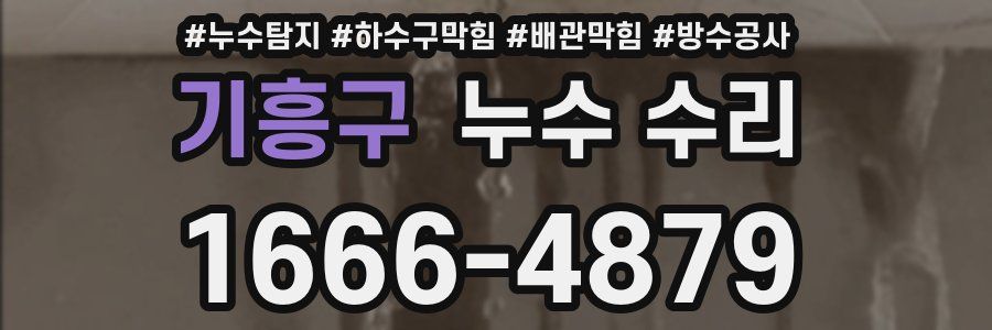기흥구 누수 수리