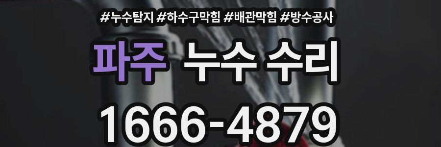 파주 누수 수리