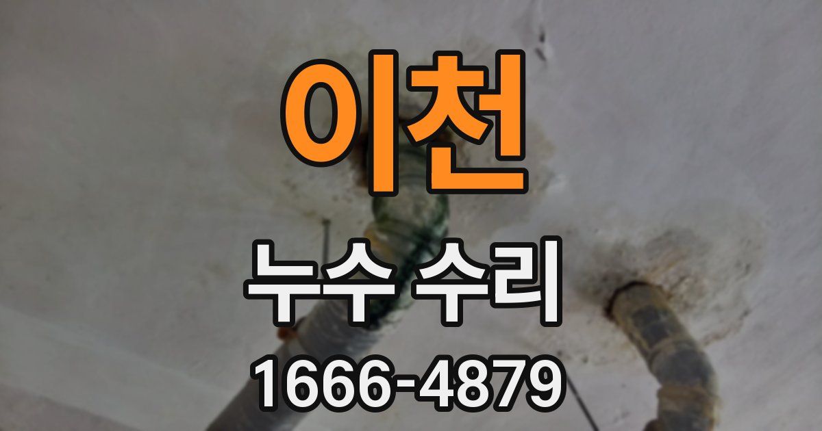 이천 누수 수리