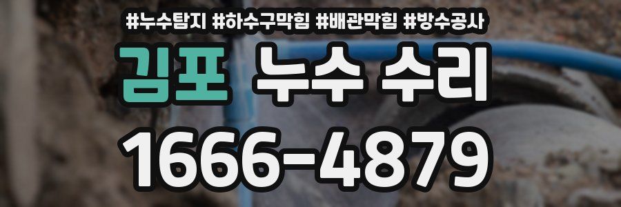 김포 누수 수리