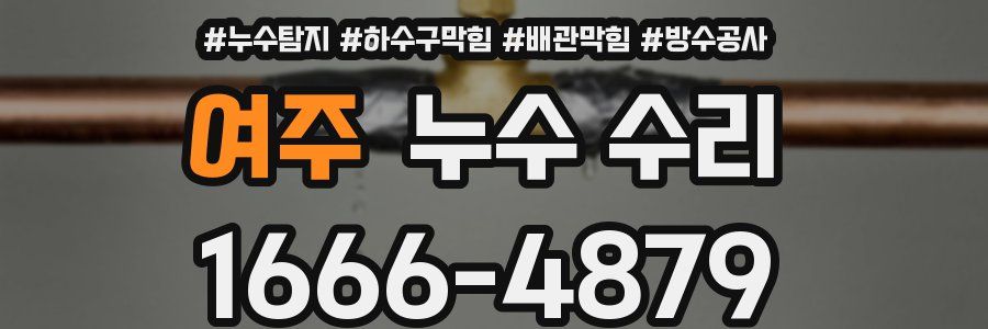 여주 누수 수리