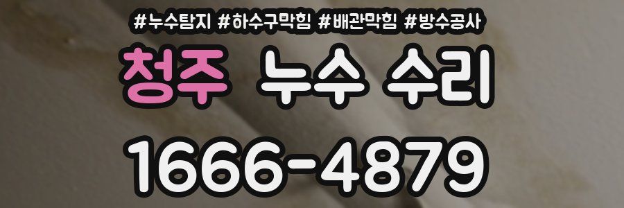 청주 누수 수리