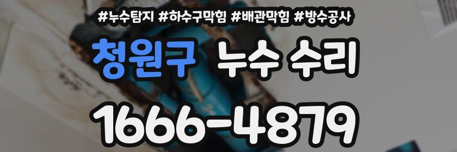 청원구 누수 수리