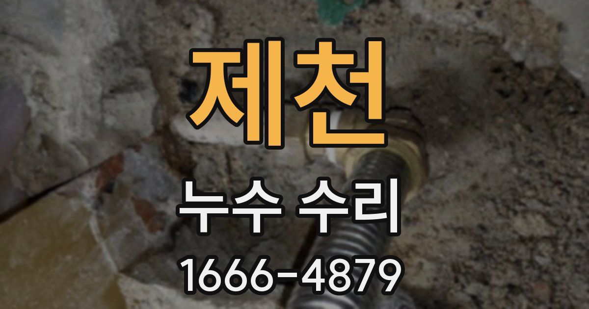 제천 누수 수리